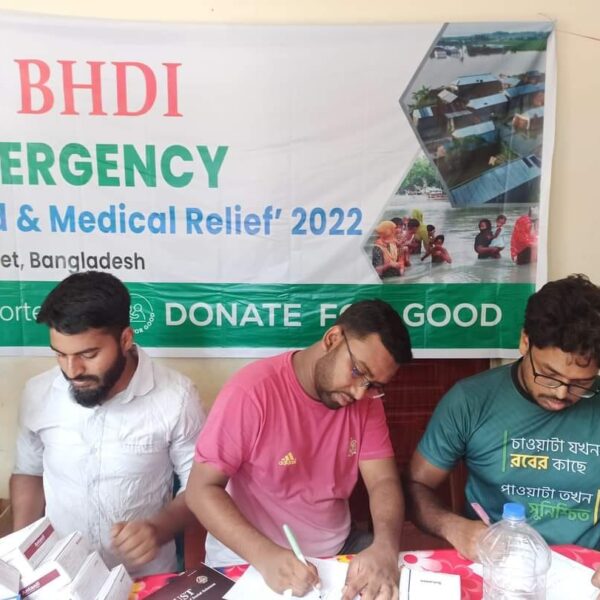 Donate for emergency medical camp in flood area